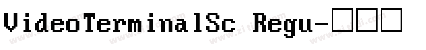 VideoTerminalSc Regu字体转换
